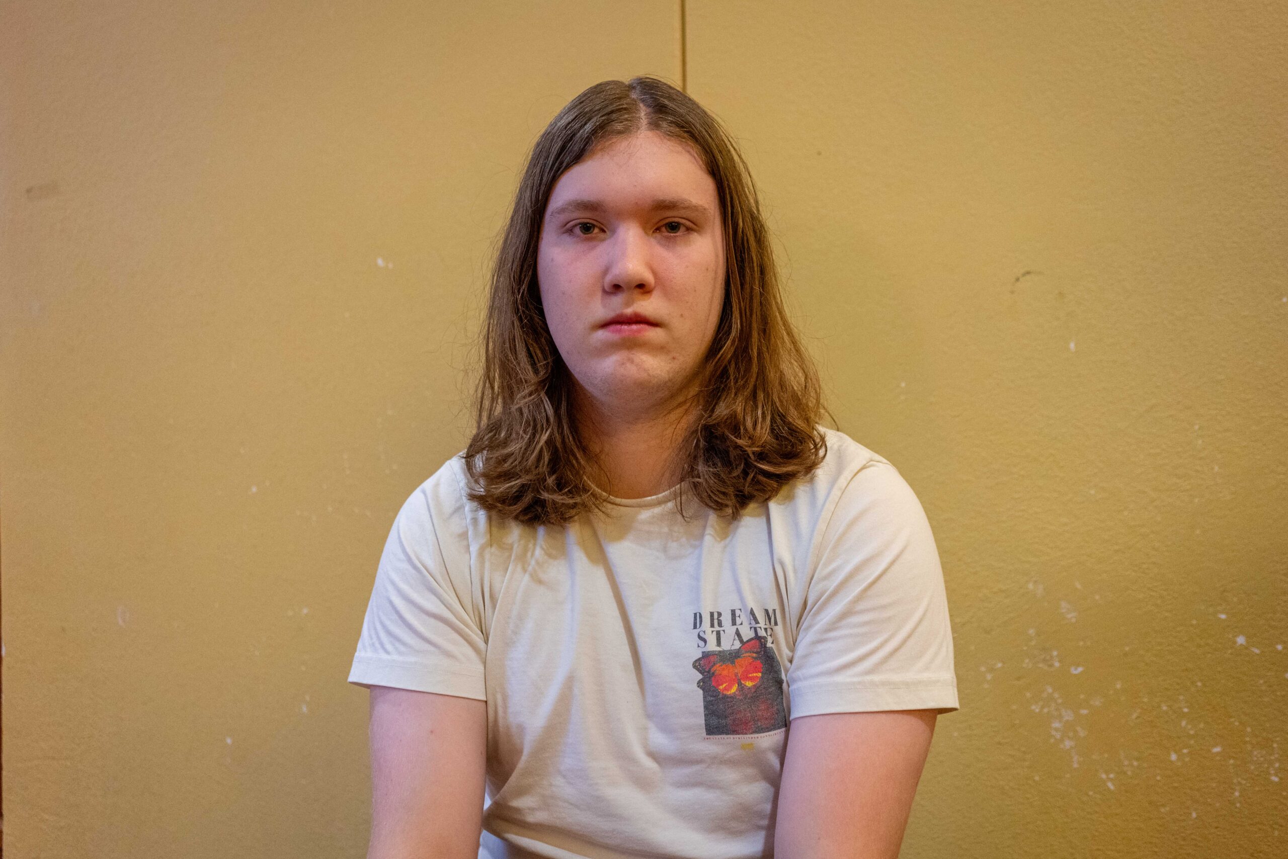 Freshman Alexander Gabriel prefers to read books on paper. Karsten Englander | The Montclarion