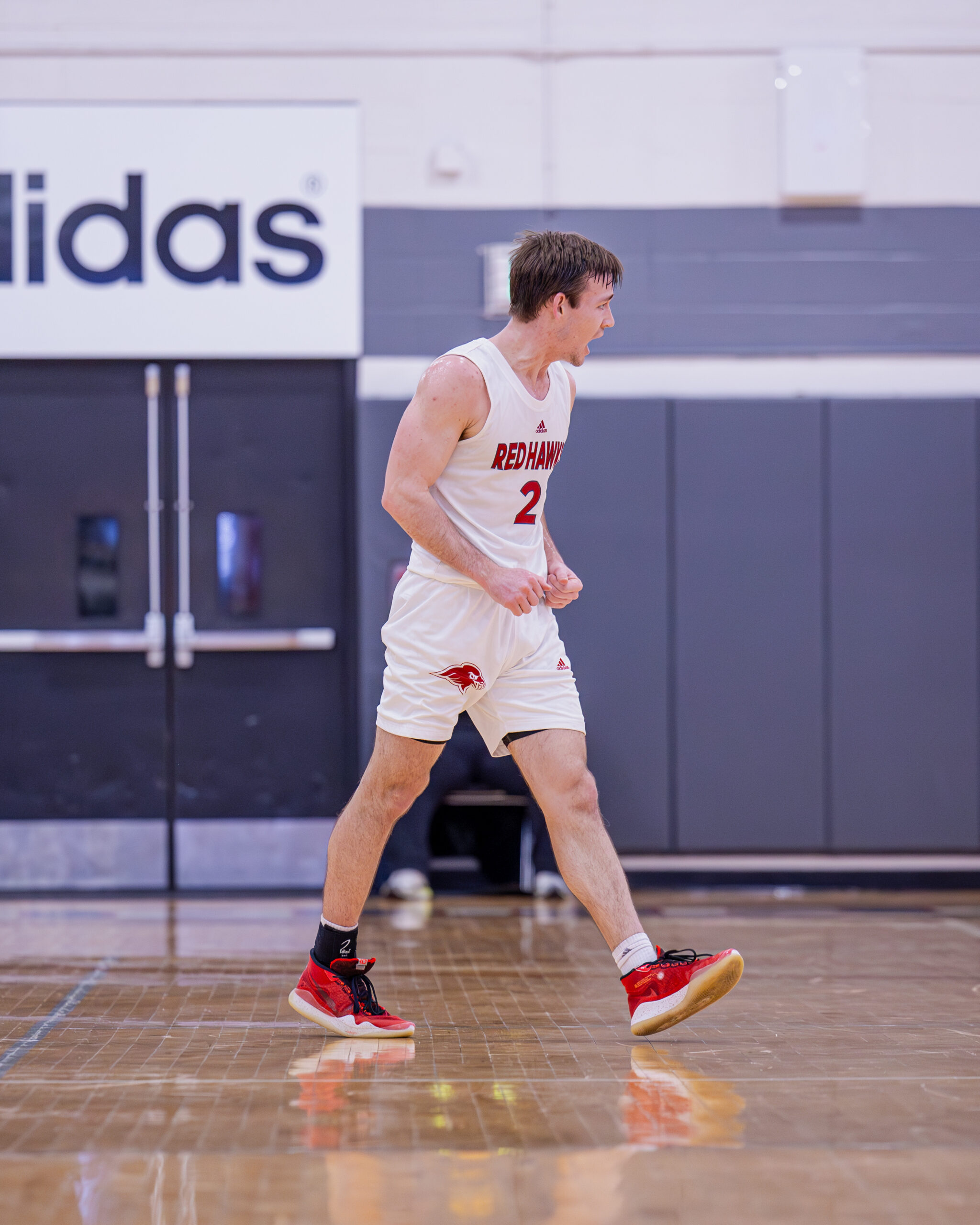 Graduate guard Kieran Flanagan notched a double-double on the night