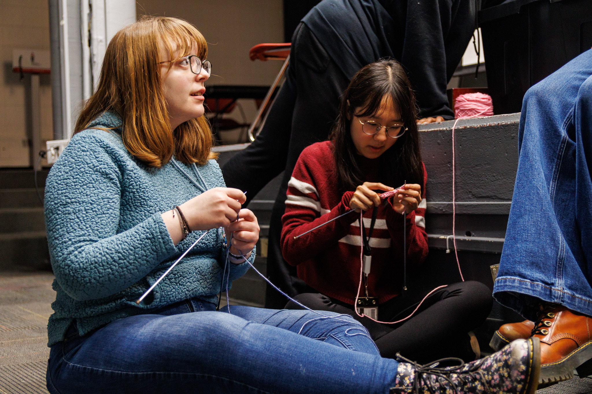 Faith Monesteri (left), a senior English major, the club’s president co-founded the group in April 2023 with her roommate at the time, Toni Dornhard.
Sal DiMaggio | The Montclarion