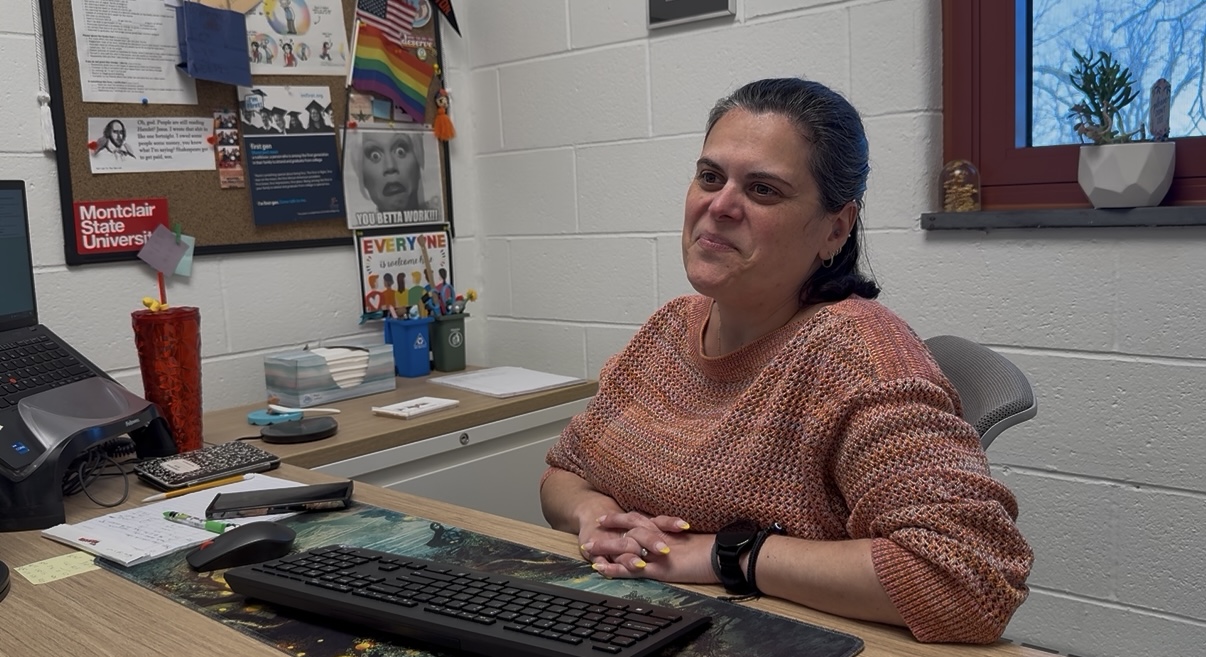 Christina Dilkes in her office. Meagan Kane | The Montclarion
