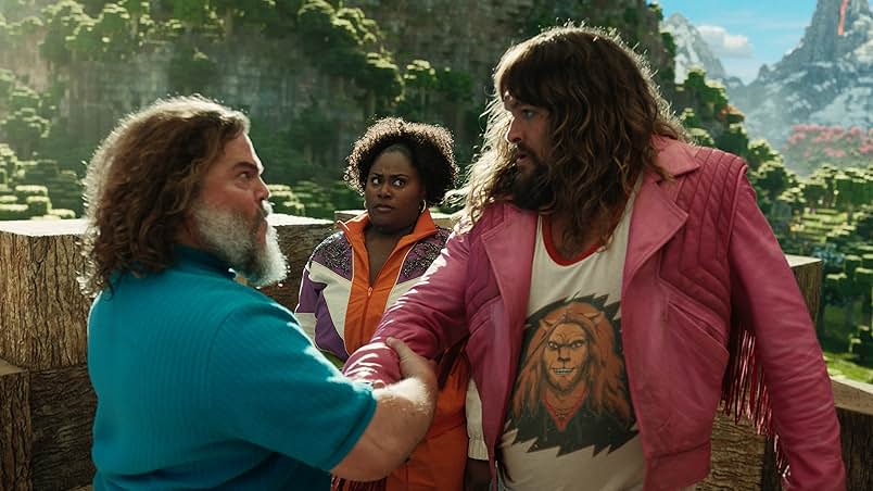 Jack Black playing Steve, Jason Momoa playing Garrett Garrison and Danielle Brooks playing Dawn. Photo courtesy of IMDB