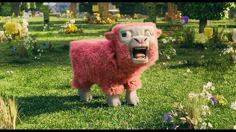 The Minecraft movie pink sheep. Photo courtesy of IMDB