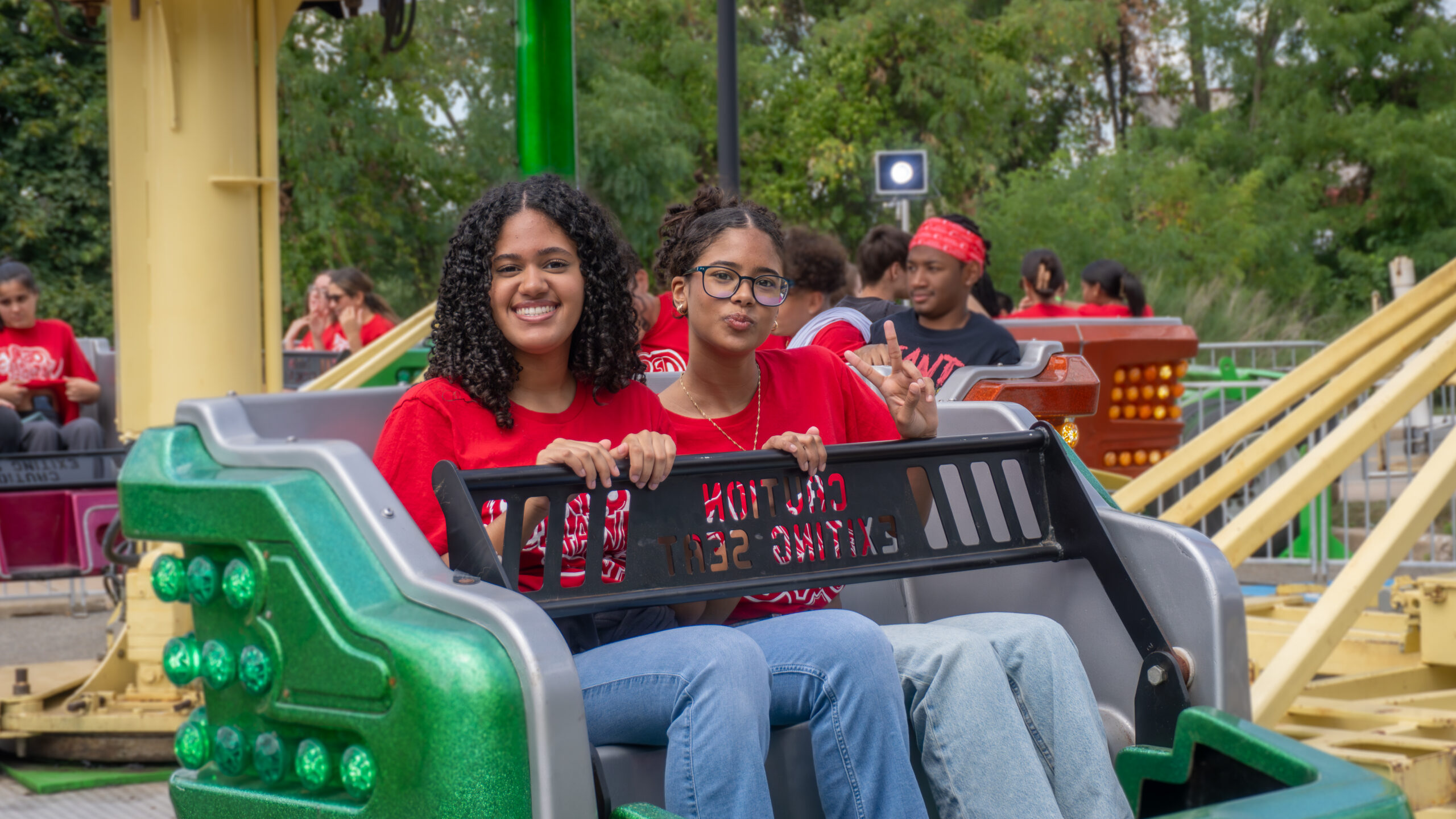 Red Hawks enjoy the Red Hawk Day Carnival.