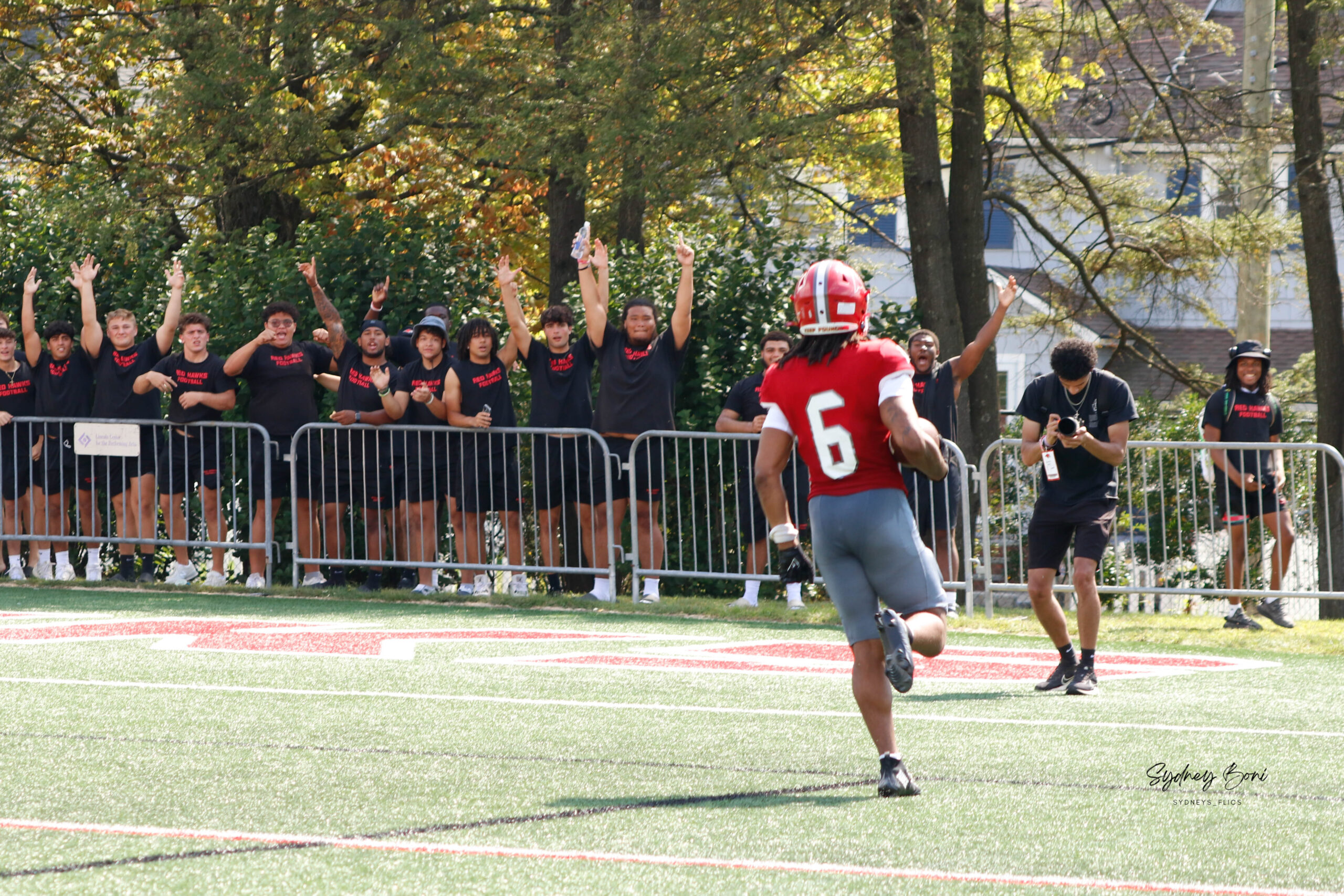 Jalen Carter's 49-yard touchdown reception sparked a 17-point rally to defeat Lycoming.