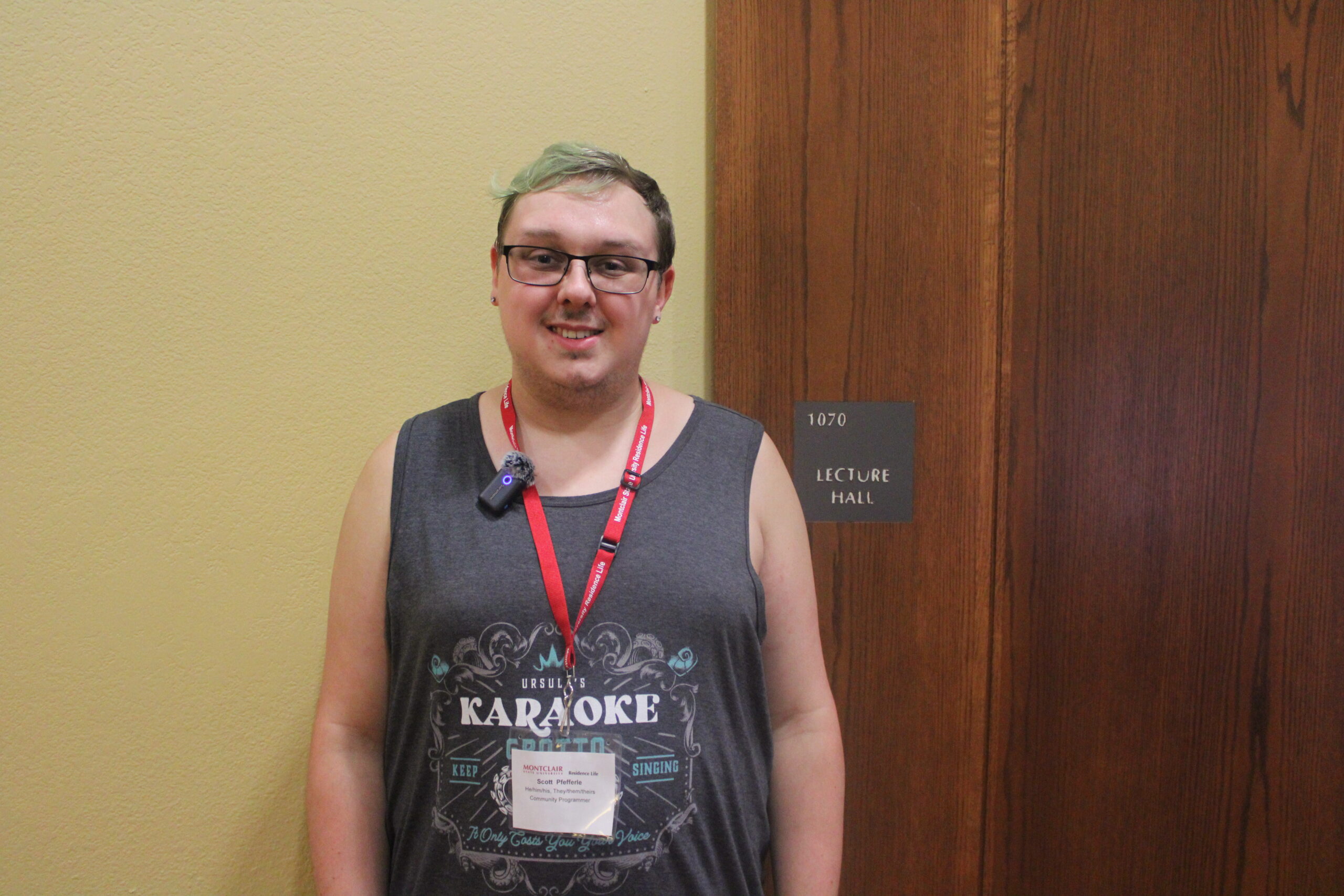Scott Phefferle excited about screening Harry Potter and the Deathly Hallows part 1 at University Hall. Jack Takouezim | The Montclarion