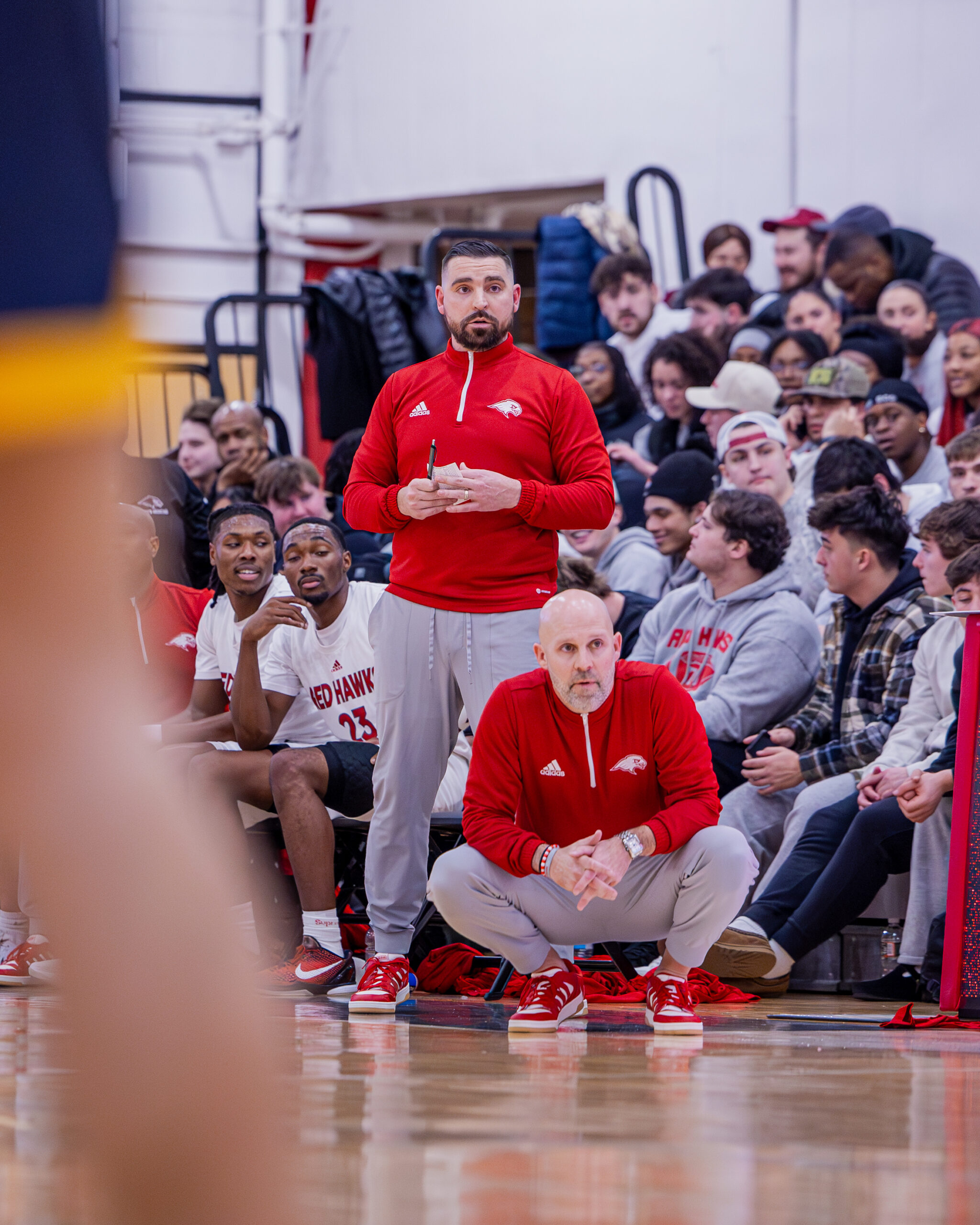 "The old quote of, like, it&squot;s not the size of the dog in the fight, it’s the size of the fight in the dog," said head coach Justin Potts. "I think we got some dogs.” Photo courtesy of Montclair State Athletics