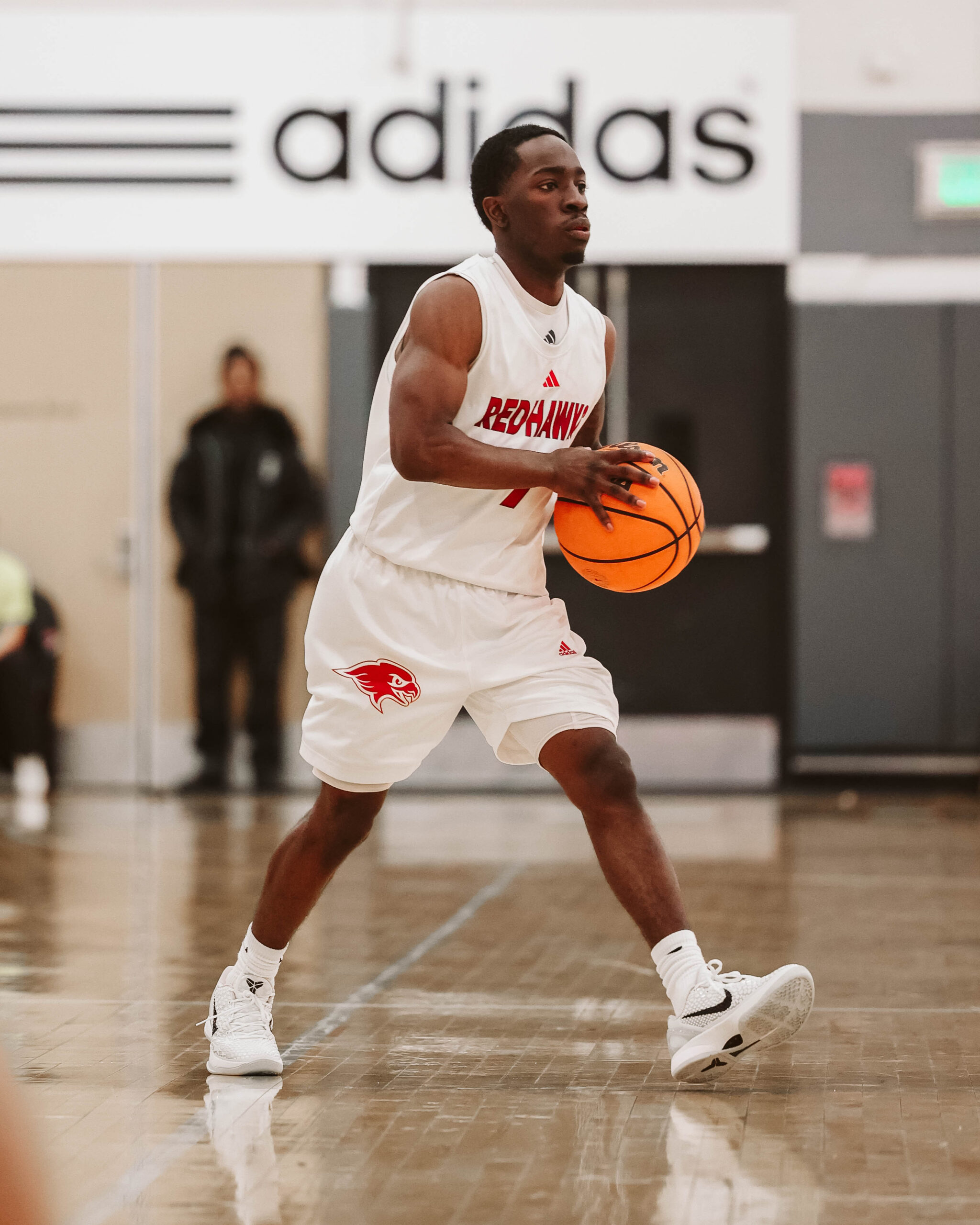 Kabrien Goss enters his sophomore season in a prominent role after winning NJAC Rookie of the Year last winter. Photo courtesy of Montclair State Athletics