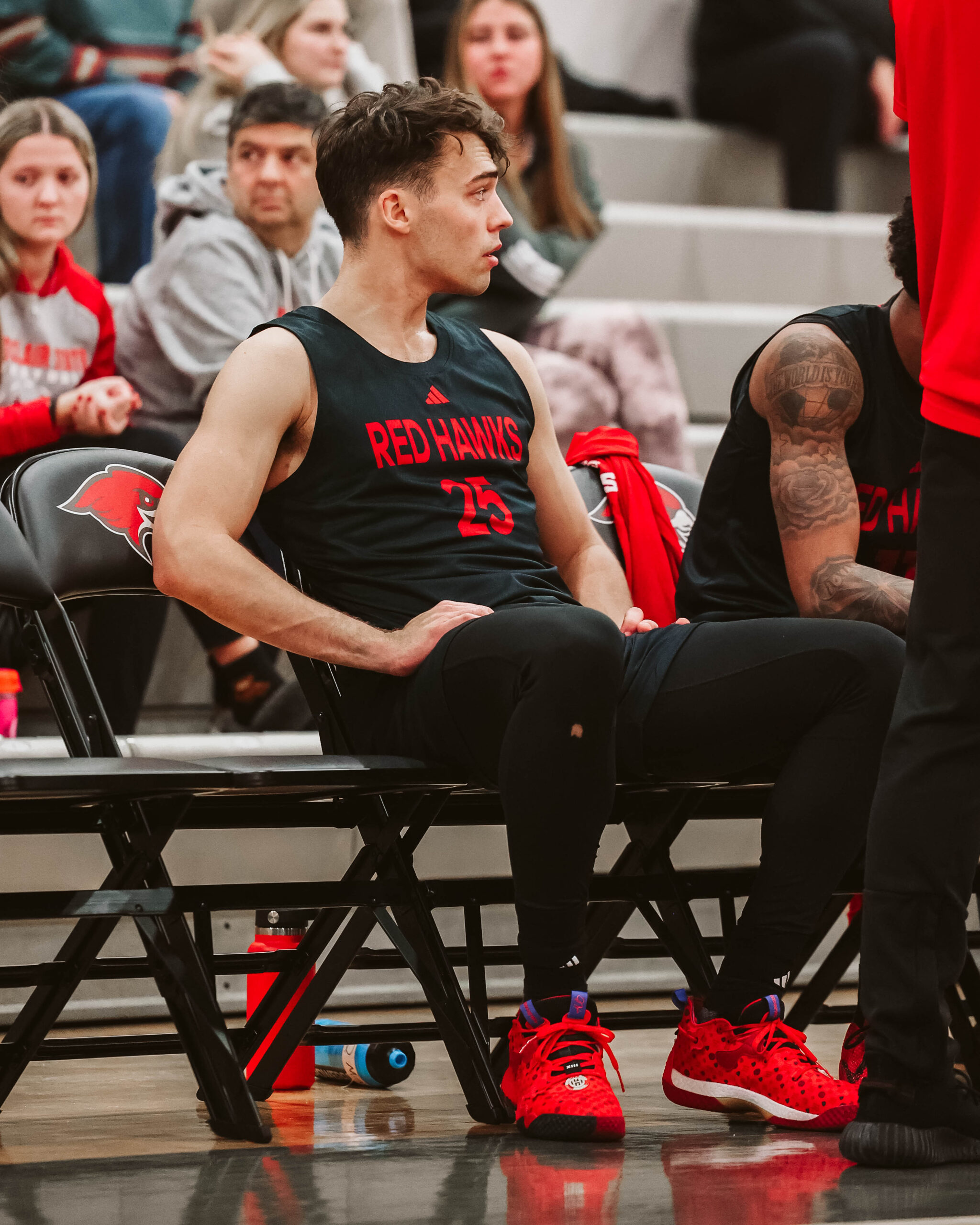 "I wasn’t thinking too much about college basketball until it was pretty late," said Red Hawk forward Jacob Morales. "Once I got that in my mind, it became like this is my dream, this is my goal, I&squot;ve gotta do this.” Photo courtesy of Montclair State Athletics