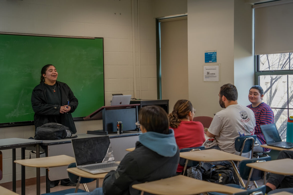 The Political Science club meeting on Feb. 5 meeting featured topics such as tariffs, the Middle East and more. Ava Firmani | The Montclarion