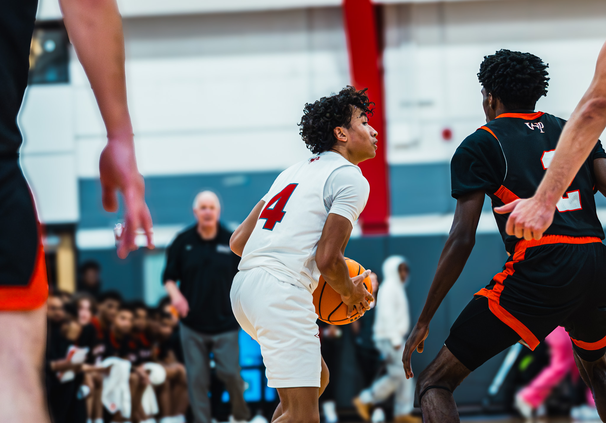 "Everyone knows where each other is at on the floor," said freshman guard Cristian Nicholson. "It’s just easy to play within the flow of the game where you know where your guys are at.” Owen Klasey | The Montclarion