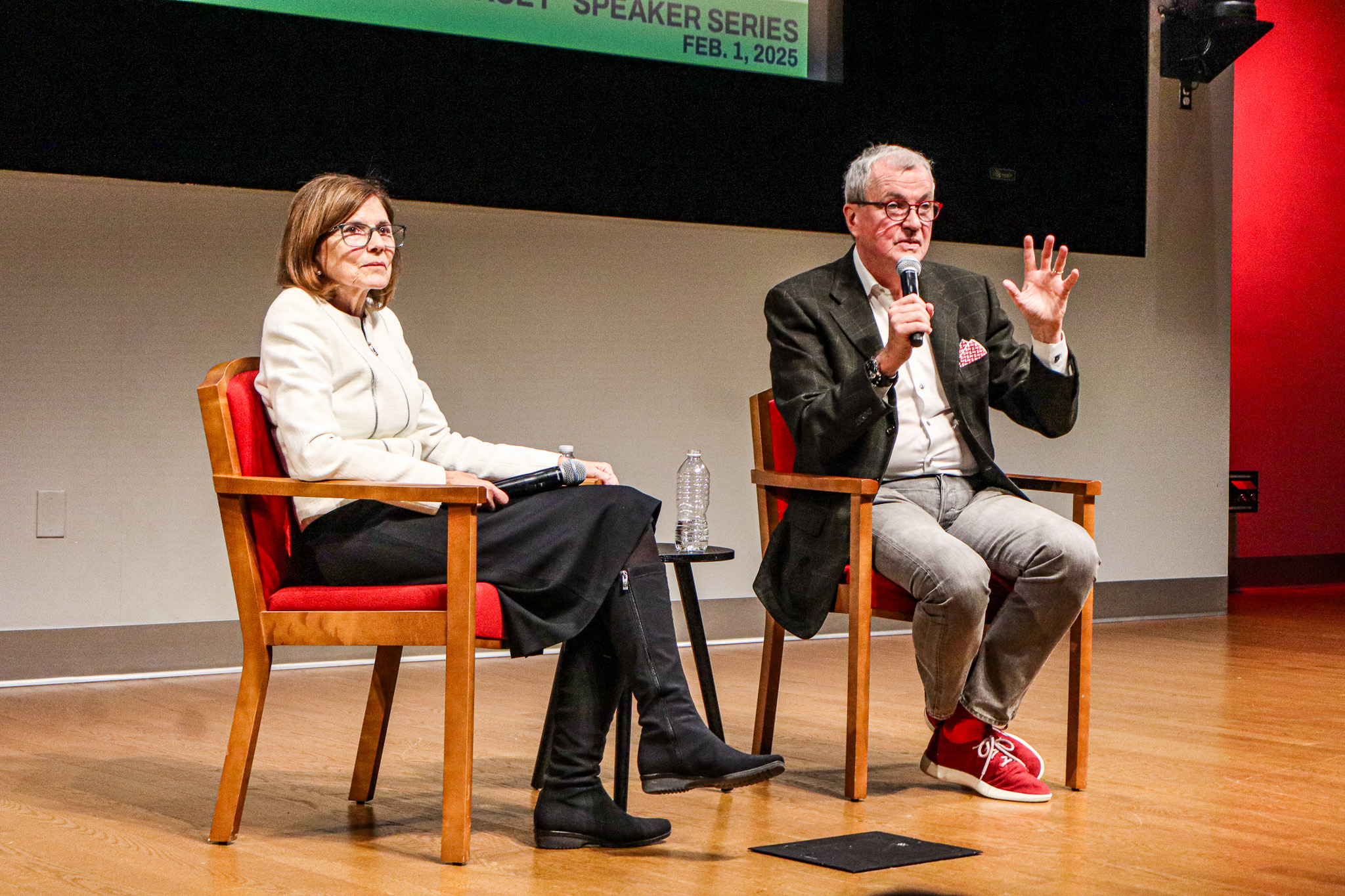 Gov. Phil Murphy visited Montclair State University in March for a Blue Wave New Jersey event. He discussed several topics such as immigration, President Trump, DEI and more. David Bien-Aime | The Montclarion