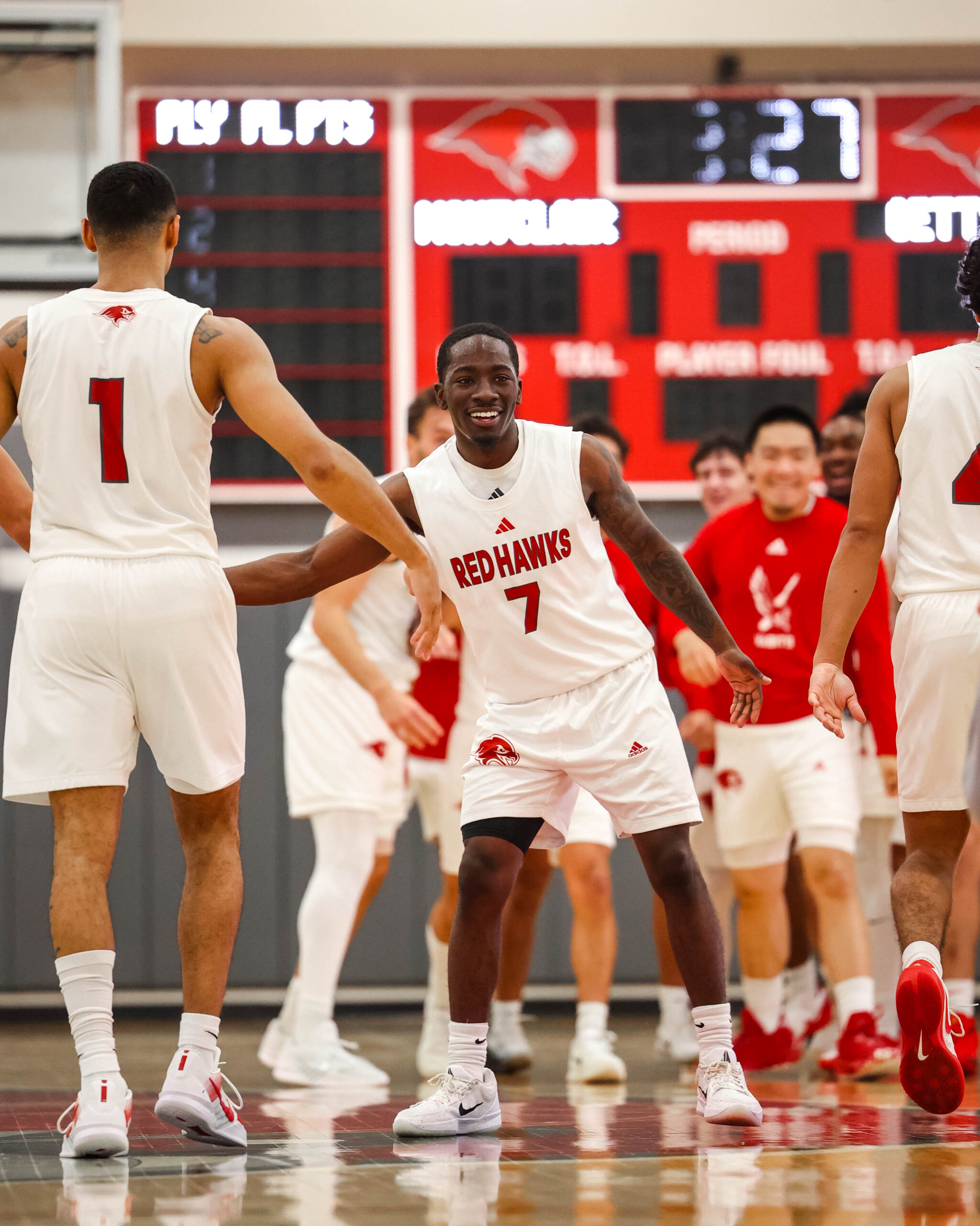 Kabrien Goss's game-winning three-pointer over Stockton was featured as number three in SportsCenter's Jan. 11 edition of Top 10 plays. Photo courtesy of Montclair State Athletics