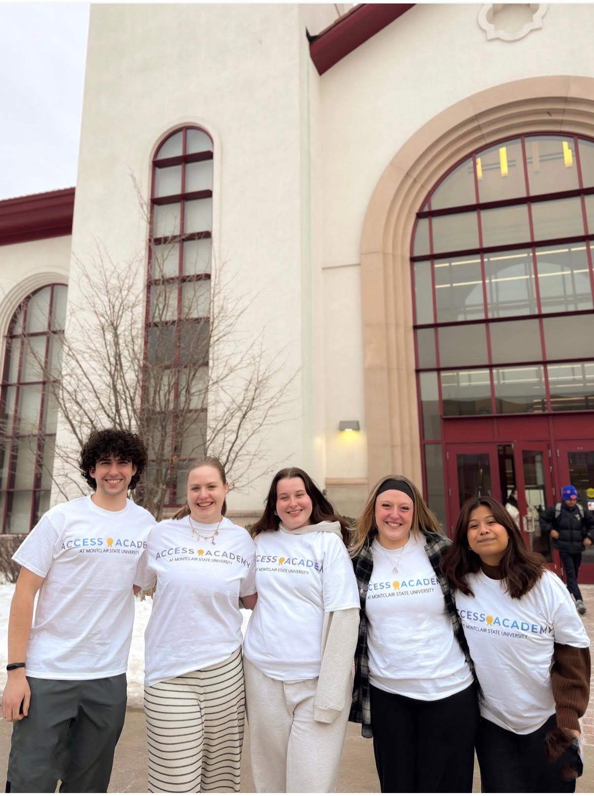 The "ACCESS Academy" team wearing their matching shirts to spread awareness of the campaign throughout the month. Credit: Prof. Erin Weinberg