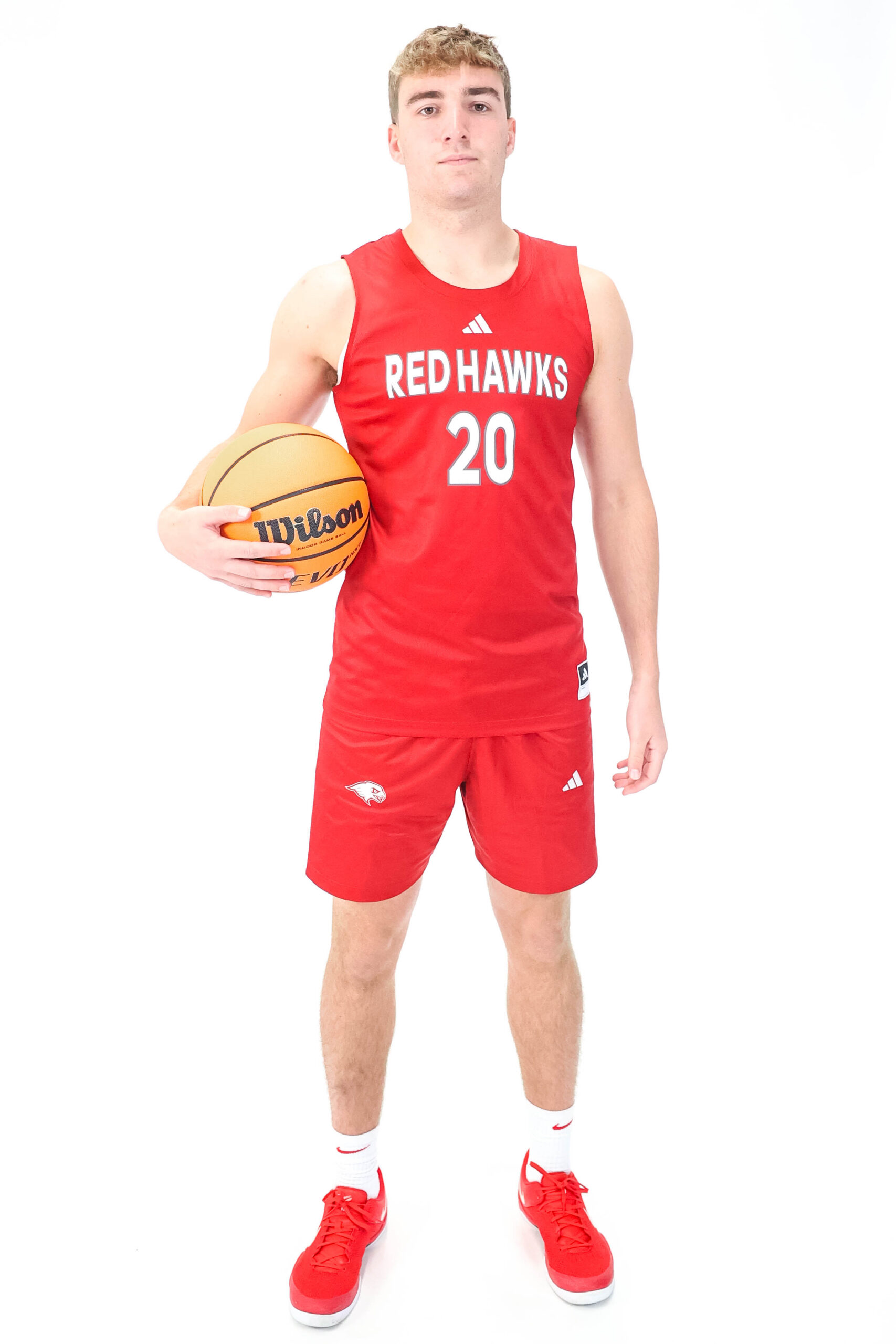 “My assistant at [Father] Judge was always telling me [Montclair State] was the place to be," said Red Hawk forward Kevin Beck. "Once I heard him saying that, I felt like it kind of made sense for me to come here too.” Photo courtesy of Montclair State Athletics