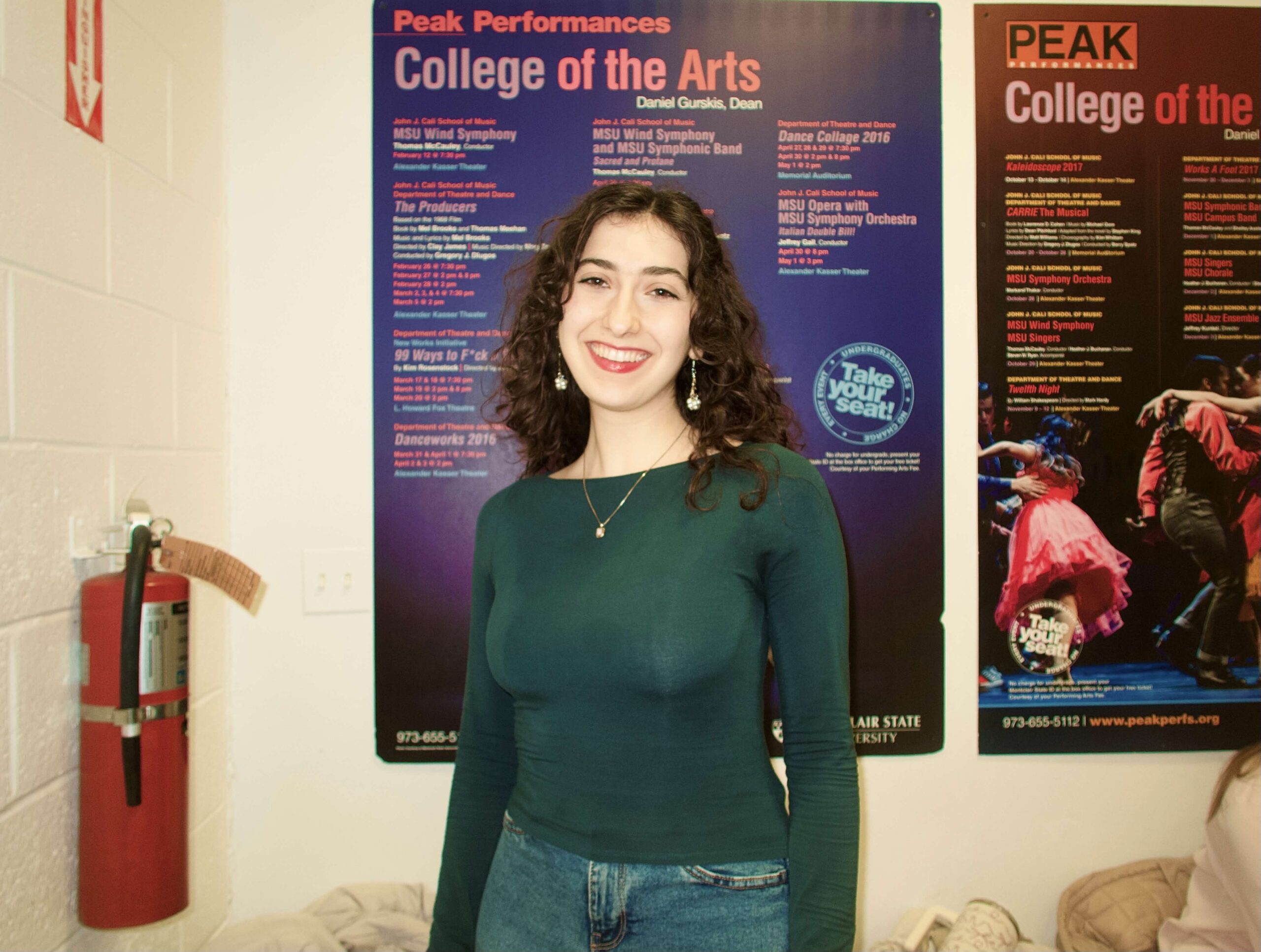 Senior BFA Musical Theatre Major Mia Grizzuti, most recently known for her role in "Assassins" as one of the Balladeers.