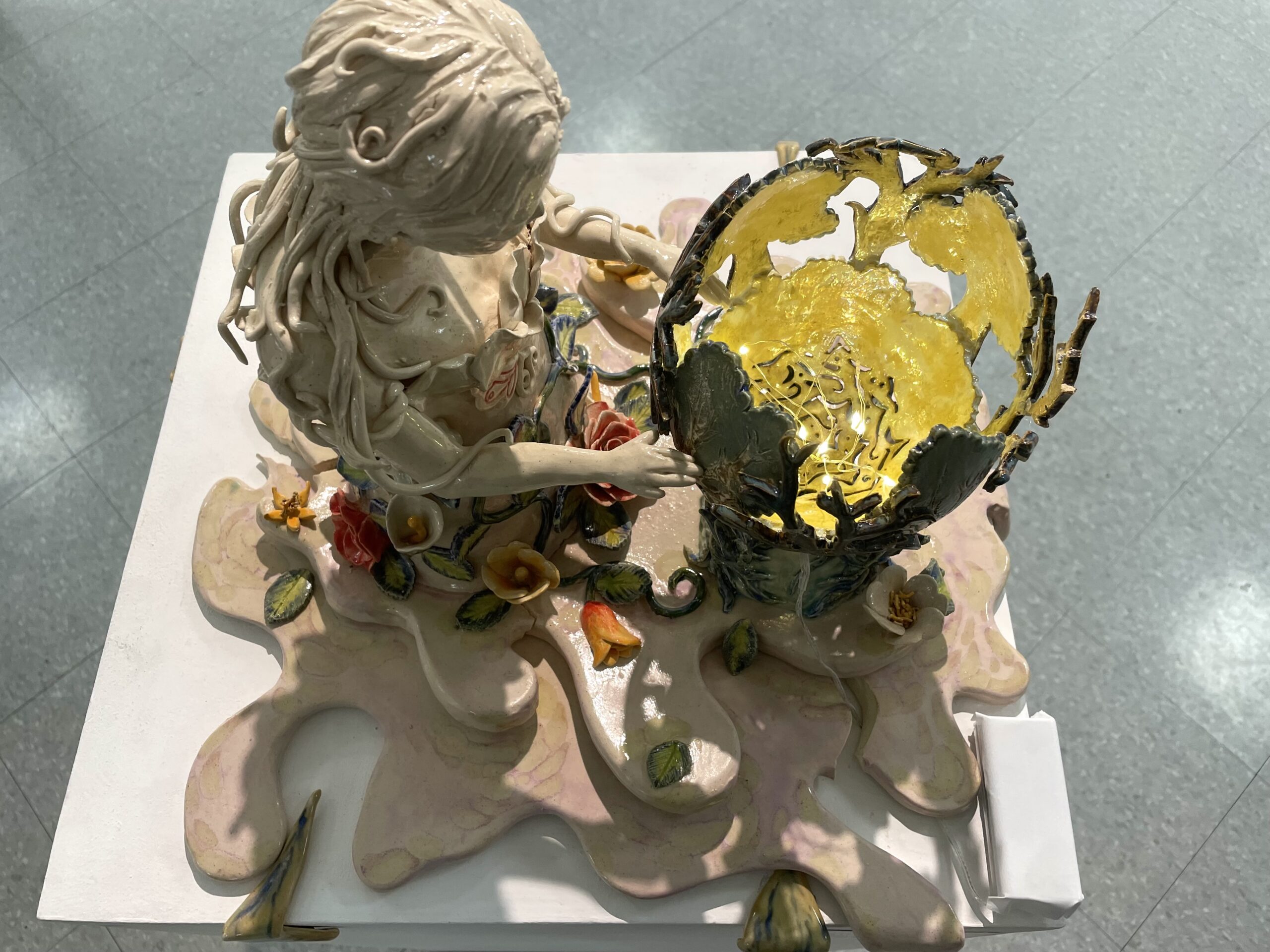 "Worldly Femina," by Emily Carrasco Perez, features a character inspired by Pachamama, the Peruvian equivalent of Mother Earth. Rob Ferguson | The Montclarion