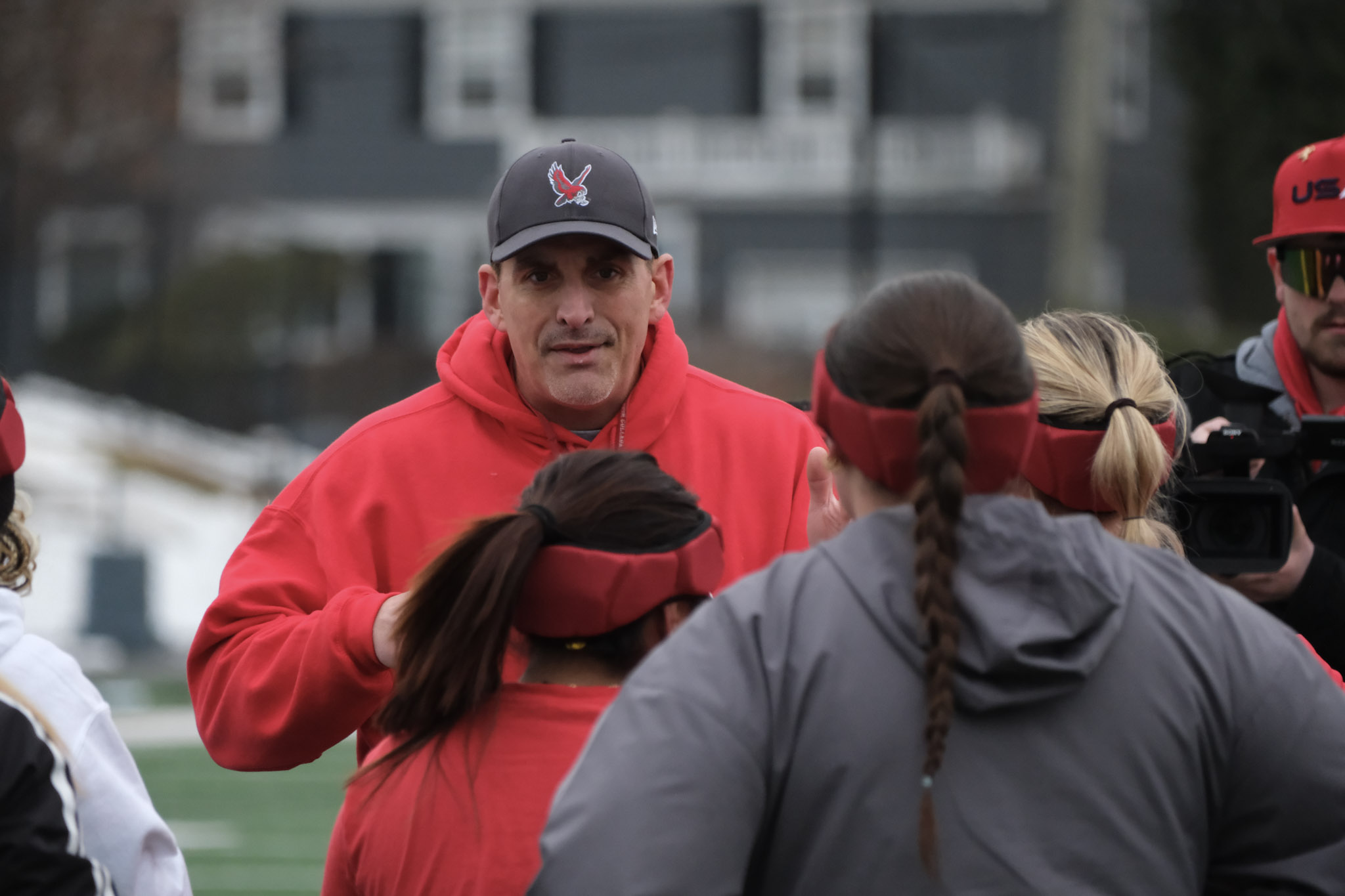 “Coaches sometimes forget what it’s like to be a kid," Montclair State assistant Don Sellari said. "They think a lot of things they are trying to coach are easily grasped by them. They don’t understand the big picture." Tim David | The Montclarion