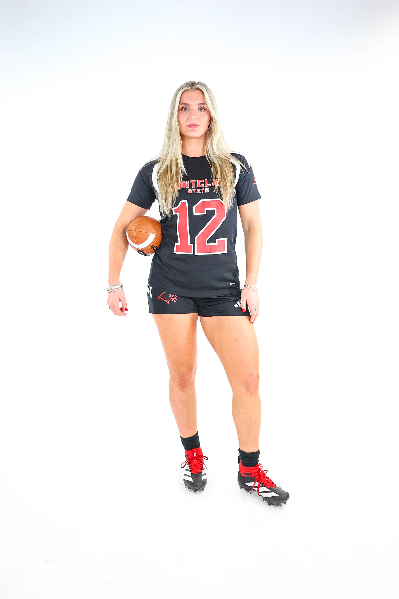 “Playing tackle football at a young age definitely shaped me into the athlete I am today,” said Montclair State flag football's Genevieve Fara. “It showed me that I could compete with anyone.” Photo courtesy of Montclair State Athletics
