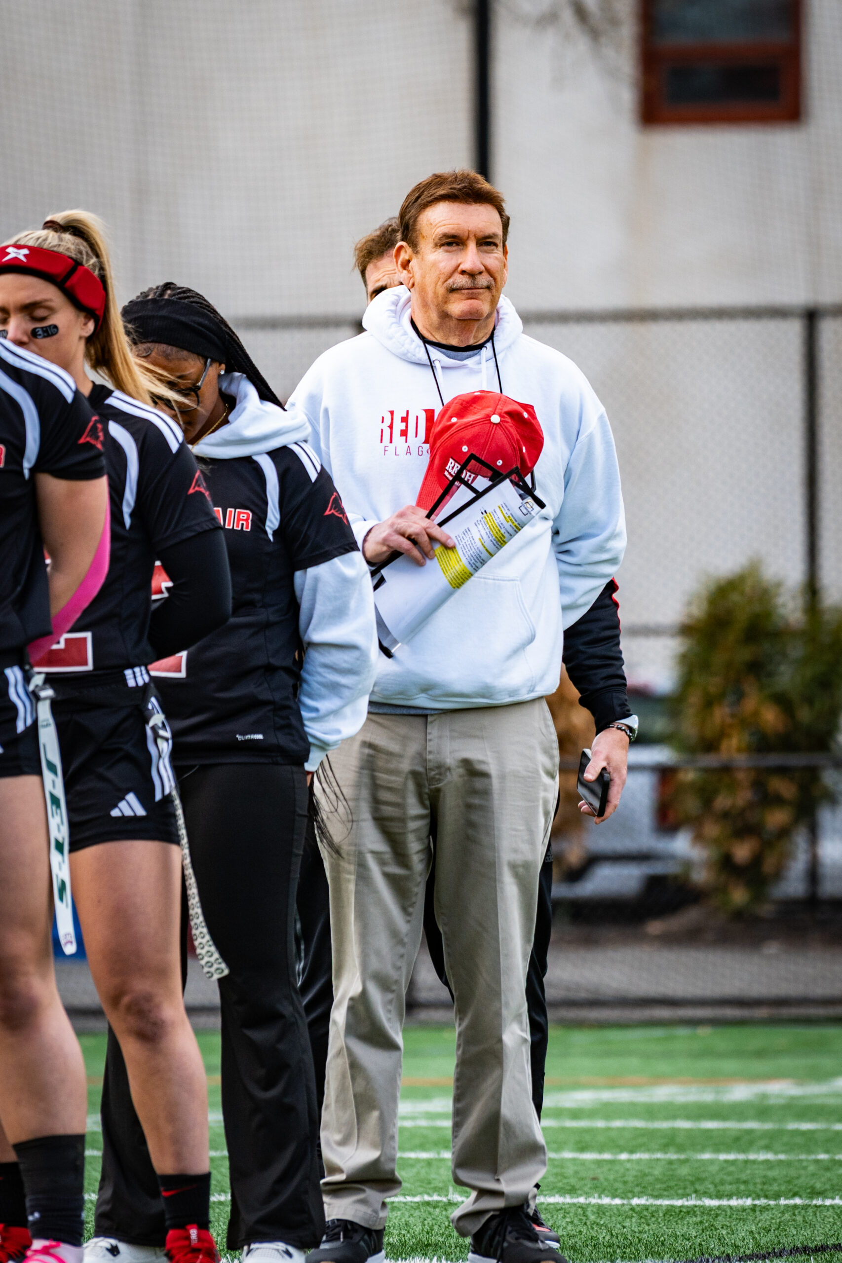 In Jim Kelly's first season at the helm, Montclair State flag football went 12-2, finishing first in the ECAC regular season standings. Photo courtesy of Montclair State Athletics