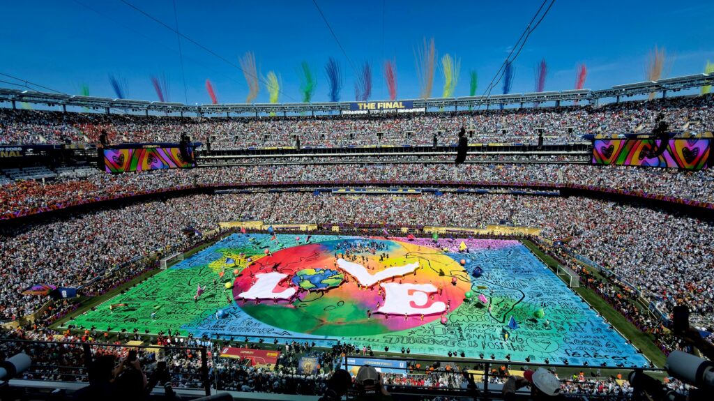 EAST RUTHERFORD, NJ 07/18/2026 2026 FIFA WORLD FINAL SPAIN vs. ARGENTINA: Opening ceremony performances take place before the final between Spain and Argentina at New York New Jersey Stadium. Photo by Irish Maliborski/ NJ News Wire.