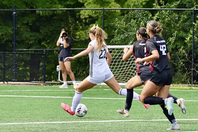Freshman phenom Kaylee Lauber has erupted through her first four games as a Red Hawk. The forward scored two goals and assisted on three more in just 35 minutes during Saturday's win over Manhattanville. Abby Brown | The Montclarion