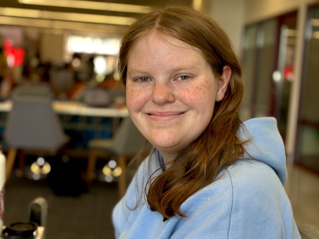 Meghan Lipscomb, a Senior Sports Communication major.