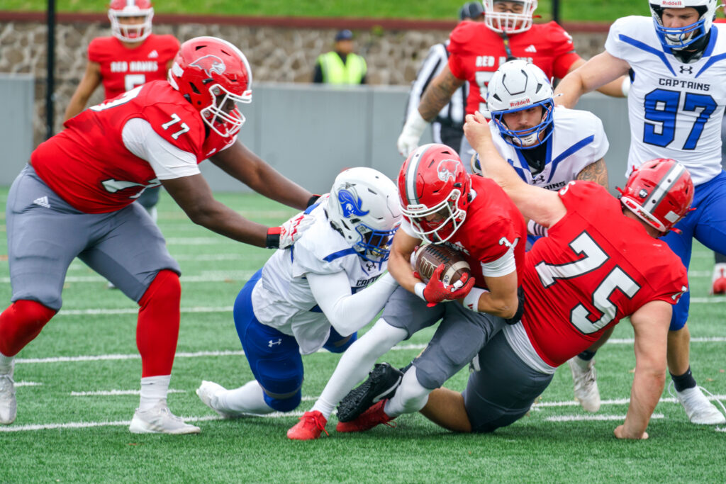 The Red Hawks had won the previous four games before their loss to Christopher Newport. It was the Captains' closest game of the season, as they remained undefeated. Jamiel Negron | The Montclarion